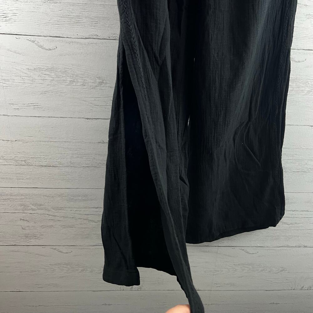 Aerie Black Medium Lightweight Split Hem Pull On Pants Size M - Picture 4 of 6